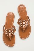 Tory Burch - Шкіряні в'єтнамки колір коричневий (1286133) Tory Burch - Шкіряні в'єтнамки колір коричневий (1286133)
