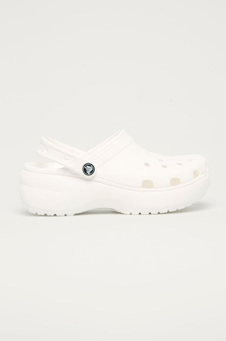 Шльопанці Crocs Classic Platform Clog жіночі колір білий 206750 Шльопанці Crocs Classic Platform Clog жіночі колір білий 206750