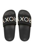 Дитячі шльопанці Roxy колір чорний Дитячі шльопанці Roxy колір чорний