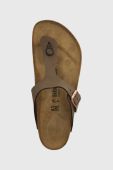 Birkenstock - Шкіряні в'єтнамки Gizeh 43751.M-Mocca колір коричневий Birkenstock - Шкіряні в'єтнамки Gizeh 43751.M-Mocca колір коричневий