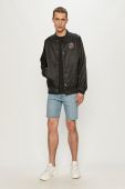 Jordan - Куртка-бомбер колір чорний Jordan - Куртка-бомбер колір чорний