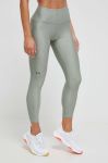 Легінси для тренувань Under Armour жіночі колір зелений однотонні Легінси для тренувань Under Armour жіночі колір зелений однотонні