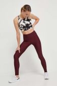 Легінси для тренувань Under Armour колір бордовий однотонні Легінси для тренувань Under Armour колір бордовий однотонні