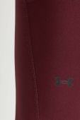 Легінси для тренувань Under Armour колір бордовий однотонні Легінси для тренувань Under Armour колір бордовий однотонні
