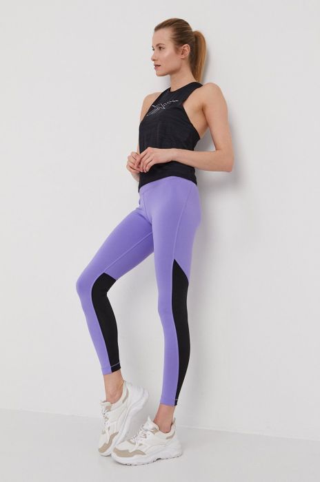 Легінси Reebok GP2328 жіночі колір фіолетовий гладкі Легінси Reebok GP2328 жіночі колір фіолетовий гладкі