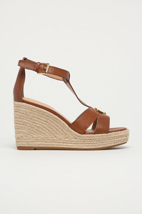 Lauren Ralph Lauren - Шкіряні сандалі колір коричневий (1300252) Lauren Ralph Lauren - Шкіряні сандалі колір коричневий (1300252)