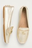 Lauren Ralph Lauren Шкіряні мокасини Barnsbury 8,02809E+11 колір золотий Lauren Ralph Lauren Шкіряні мокасини Barnsbury 8,02809E+11 колір золотий