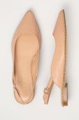Coach - Шкіряні балетки колір бежевий Coach - Шкіряні балетки колір бежевий