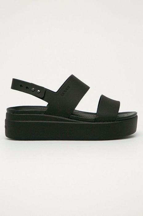 Сандалі Crocs жіночі колір чорний KLYN.LOW.WEDGE.W.206453-BLACK/BLAC Сандалі Crocs жіночі колір чорний KLYN.LOW.WEDGE.W.206453-BLACK/BLAC