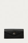 Coach - Шкіряний гаманець колір чорний (1323082)