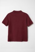 Дитяче бавовняне поло Lacoste колір бордовий однотонний Дитяче бавовняне поло Lacoste колір бордовий однотонний