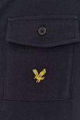 Поло Lyle & Scott чоловіче колір синій гладкий