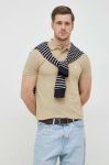 Бавовняне поло Polo Ralph Lauren колір бежевий однотонний (3008165)