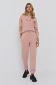 Штани Samsoe Samsoe жіночі колір рожевий фасон jogger висока посадка