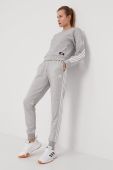 Штани adidas жіночі колір сірий з аплікацією Штани adidas жіночі колір сірий з аплікацією