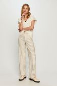 Штани Scotch & Soda жіночі колір кремовий Штани Scotch & Soda жіночі колір кремовий