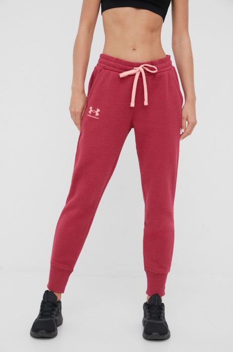 Штани Under Armour 1356416 жіночі колір бордовий меланж 1356416-035 Штани Under Armour 1356416 жіночі колір бордовий меланж 1356416-035