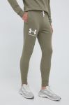Штани Under Armour чоловічі колір зелений однотонні 1361642-001 (2348541) Штани Under Armour чоловічі колір зелений однотонні 1361642-001 (2348541)
