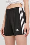 Шорти adidas Performance GN5780 жіночі колір чорний гладкі Шорти adidas Performance GN5780 жіночі колір чорний гладкі