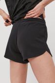 Шорти Reebok GL2554 жіночі колір чорний гладкі GL2554-BLACK