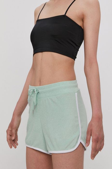 Шорти Brave Soul жіночі колір зелений гладкі висока посадка