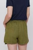 Шорти United Colors of Benetton жіночі колір зелений гладкі висока посадка