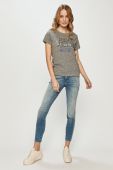 Pepe Jeans - Футболка Bibiana колір сірий Pepe Jeans - Футболка Bibiana колір сірий