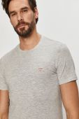 Футболка Guess чоловічий колір сірий однотонний (731869)