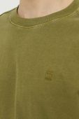 Бавовняна футболка G-Star Raw колір зелений однотонний (3003066)