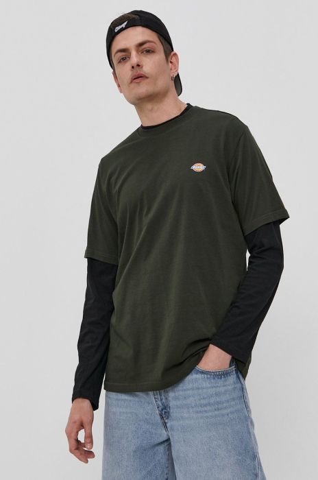 Футболка Dickies чоловіча колір зелений гладкий DK0A4XDBOGX-OLIVEGREEN Футболка Dickies чоловіча колір зелений гладкий DK0A4XDBOGX-OLIVEGREEN