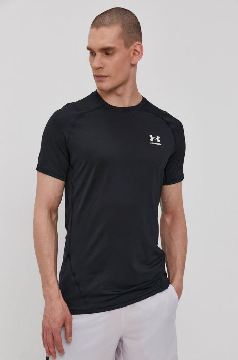 Тренувальна футболка Under Armour колір чорний однотонний 1361683-001 (1449969) Тренувальна футболка Under Armour колір чорний однотонний 1361683-001 (1449969)