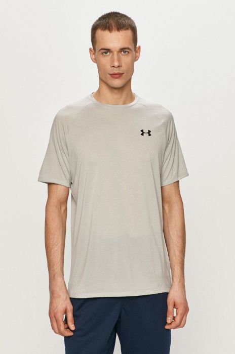 Футболка Under Armour 1345317 чоловіча колір сірий гладкий (1319781) Футболка Under Armour 1345317 чоловіча колір сірий гладкий (1319781)