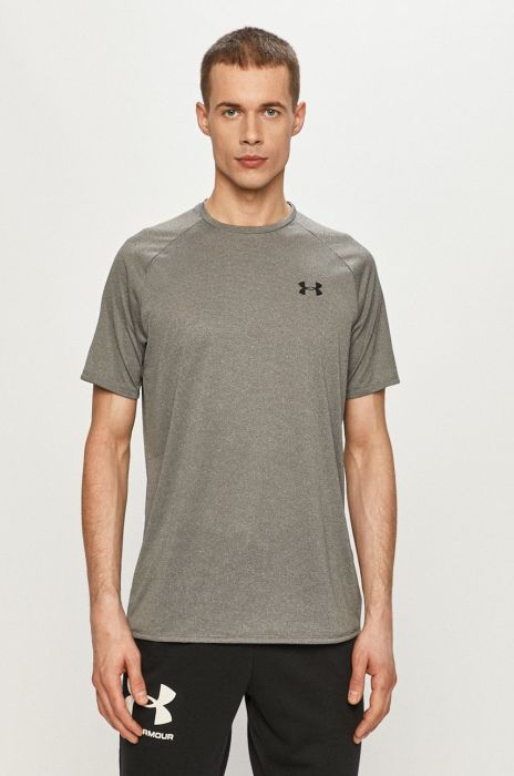 Футболка Under Armour 1345317 чоловіча колір сірий гладкий (1319779) Футболка Under Armour 1345317 чоловіча колір сірий гладкий (1319779)