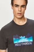 Helly Hansen - Футболка колір сірий (1283163)