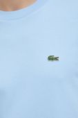 Бавовняна футболка Lacoste колір синій однотонний TH1708-HDE Бавовняна футболка Lacoste колір синій однотонний TH1708-HDE