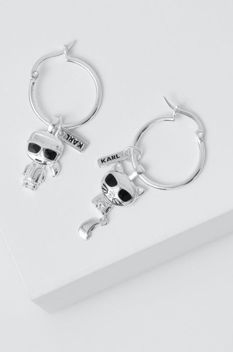 Сережки Karl Lagerfeld колір срібний