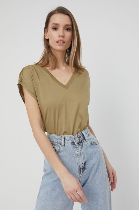 Бавовняна футболка United Colors of Benetton колір зелений (2160743) Бавовняна футболка United Colors of Benetton колір зелений (2160743)