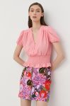 Блузка Morgan жіноча колір рожевий однотонна
