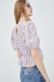 Блузка Brave Soul жіноча колір фіолетовий принт квіти