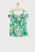 Дитяча блузка Birba&Trybeyond колір зелений візерунок Дитяча блузка Birba&Trybeyond колір зелений візерунок
