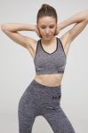 Спортивний бюстгальтер Dkny колір сірий меланж Спортивний бюстгальтер Dkny колір сірий меланж