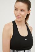 Спортивний бюстгальтер Puma Strong колір чорний Спортивний бюстгальтер Puma Strong колір чорний