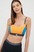 Спортивний бюстгальтер adidas Performance Aeroimpact Luxe HG4348 колір помаранчевий візерунок Спортивний бюстгальтер adidas Performance Aeroimpact Luxe HG4348 колір помаранчевий візерунок