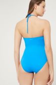 Суцільний купальник Max Mara Leisure злегка ущільнена чашечка колір блакитний Суцільний купальник Max Mara Leisure злегка ущільнена чашечка колір блакитний