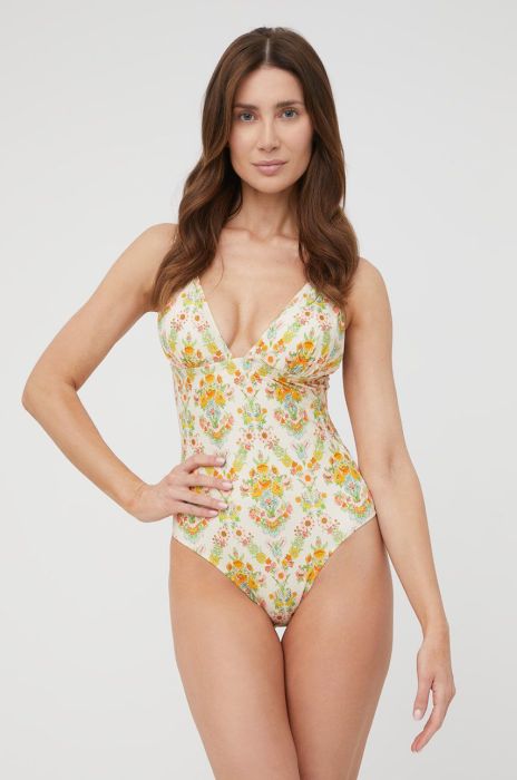 Купальник Notes du Nord колір бежевий злегка ущільнена чашечка