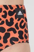Купальник adidas Originals X Rich Mnisi HD4763 колір помаранчевий м'яка чашечка Купальник adidas Originals X Rich Mnisi HD4763 колір помаранчевий м'яка чашечка