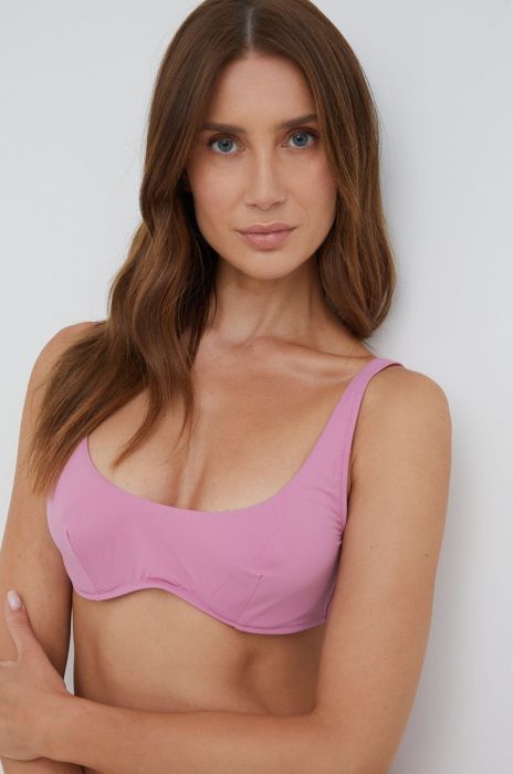 Купальний бюстгальтер United Colors of Benetton колір рожевий м'яка чашечка (2404613) Купальний бюстгальтер United Colors of Benetton колір рожевий м'яка чашечка (2404613)