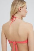 Купальний бюстгальтер United Colors of Benetton колір червоний злегка ущільнена чашечка Купальний бюстгальтер United Colors of Benetton колір червоний злегка ущільнена чашечка