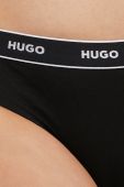 Стринги HUGO (3-pack) колір чорний