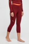 Функціональні легінси Salewa колір бордовий